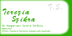 terezia szikra business card