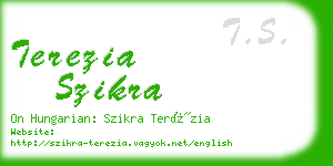 terezia szikra business card